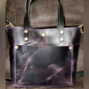 KMM & Co Glossy Purple Mini Travel Tote
